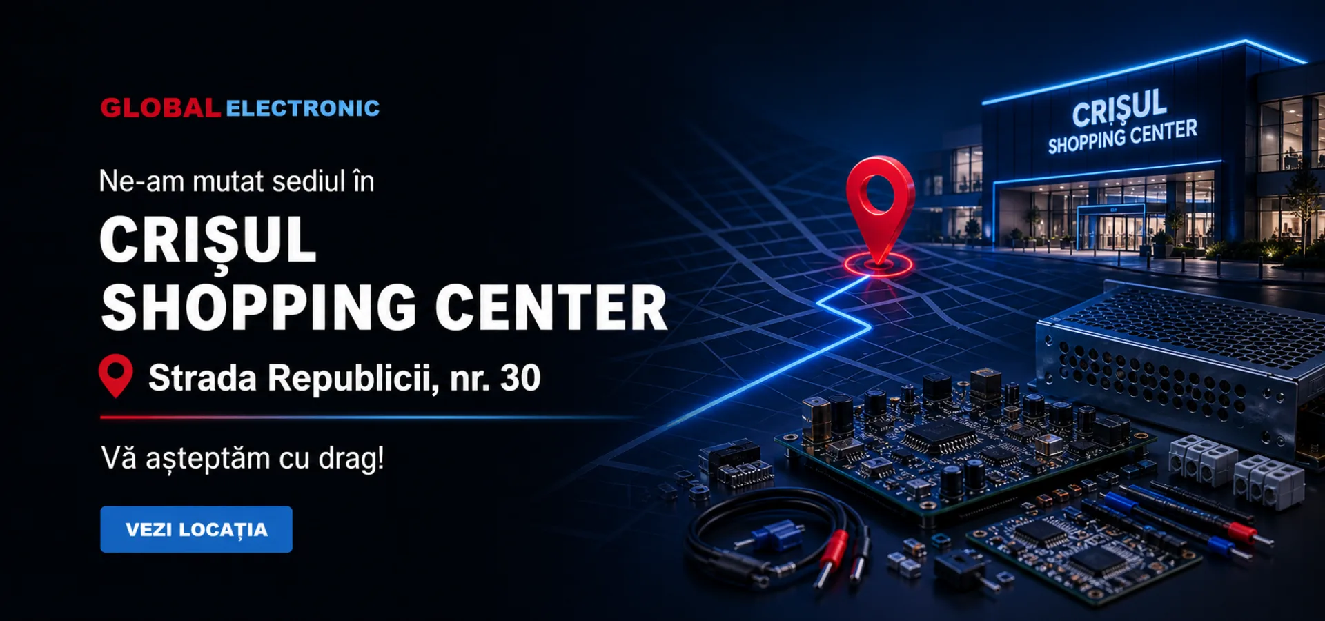 Ne-am mutat în Crișul Shopping Center