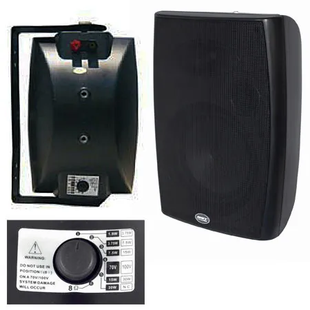 Set 2 Boxe Linie 5.5" 100V 40W Negru Bst