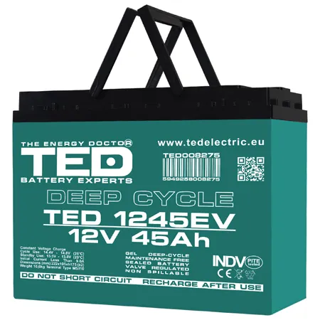 Acumulator vehicule electrice Deep Cycle 12V 45Ah TED