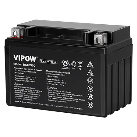 Acumulator Vehicule Electrice 12V 9AH 10HR Vipow