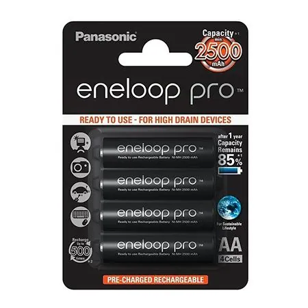 Acumulatori AA 2500MAH Panasonic Eneloop Pro