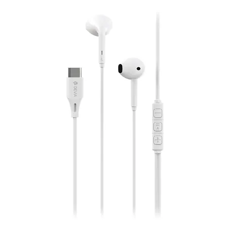 Casca Stereo 1.2M cu Mufa Tip C - Alb