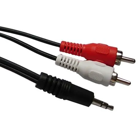 Cablu Audio 2RCA/Jack 3.5 Gold 1.5M