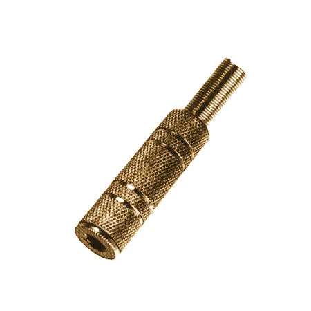 Mufa Jack 3.5MM Mama Stereo Auriu pe Cablu
