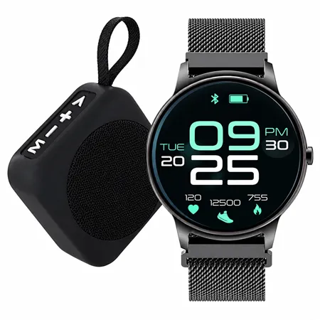 Smartwatch 1.4'' + Mini Boxa Portabila