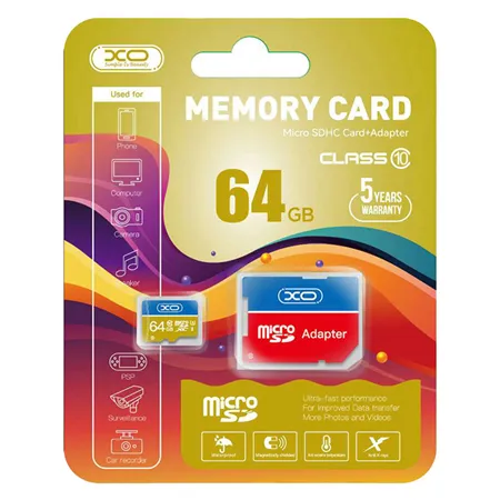 Micro Sd 64GB CL 10 Uhs-1 + Adaptor