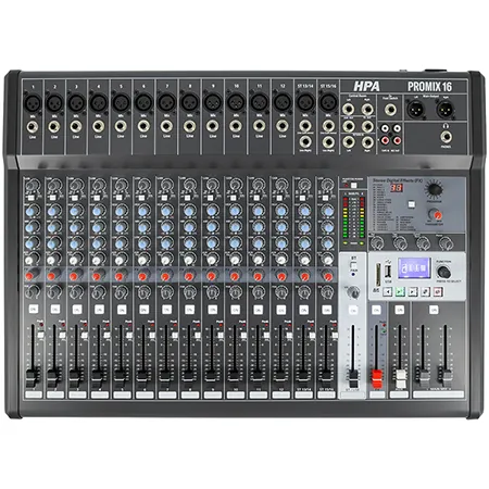 Mixer Digital 16 Canale 48V BT/USB/Sd