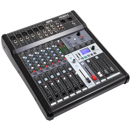 Mixer Digital 8 Canale 48V BT/USB/SD