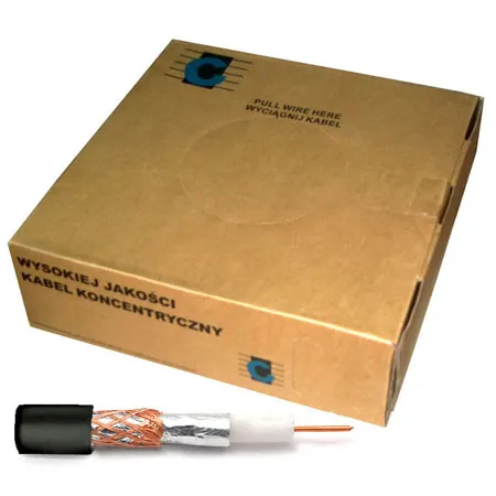 Cablu Coaxial RG59U Negru 200M