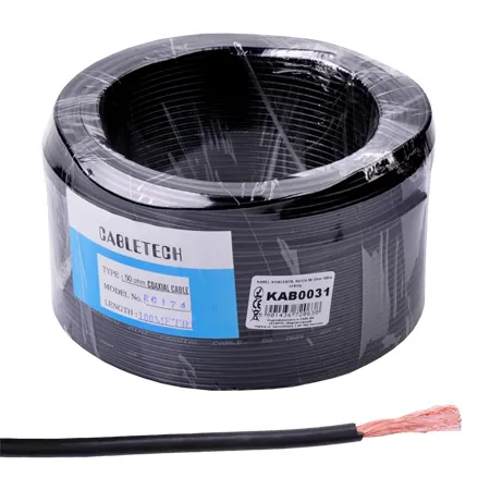 Cablu Coaxial RG174 50 Ohm Negru 100M