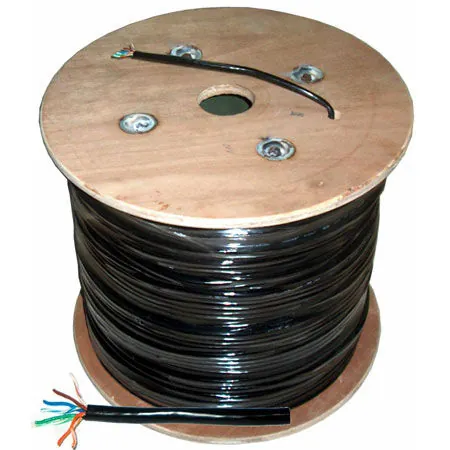 Cablu UTP Cat 5E Cupru Gel Negru 305M