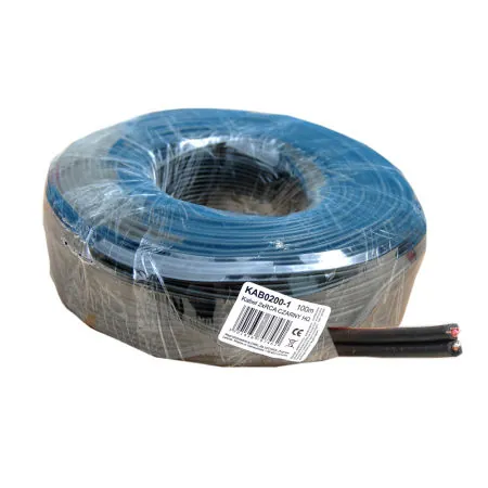 Cablu 2 Fire Negru Hq Rola 100M