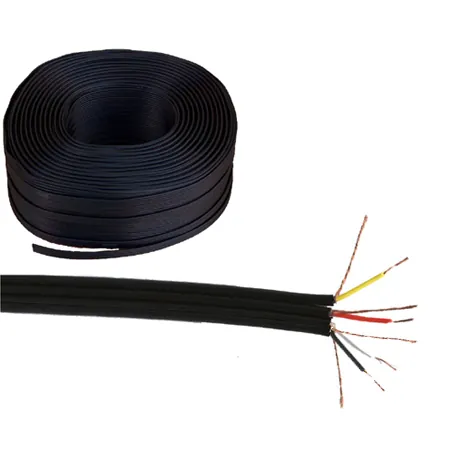 Cablu 4RCA Plat Negru Rola