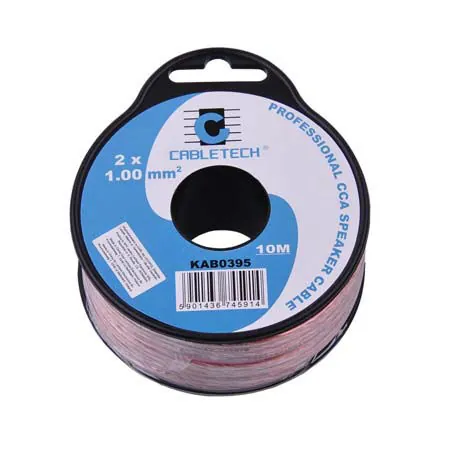 Cablu Difuzor CCA 2X1.00MM Transparent 10M