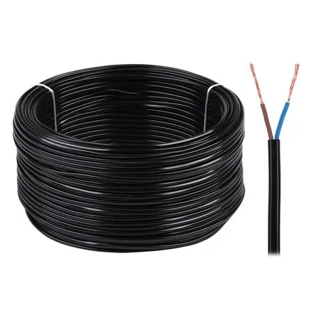 Cablu Electric Omy 2X0.75 300V Negru