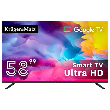 Google Smart TV 58 Inch 147CM H265 HEVC Kruger Matz