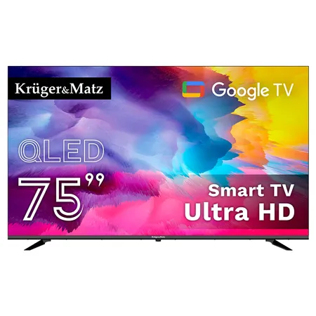 Google Smart TV Qled 75INCH 191CM H265 HEVC Kruger Matz