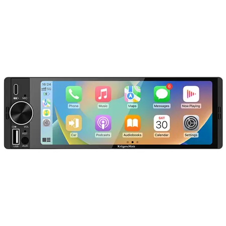 Player Auto 1 din 4X60W Carplay Androidauto Kruger Matz