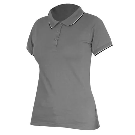 Tricou Bumbac Polo (Dama) / Gri - L