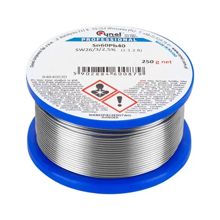 Rola Fludor SN60PB40 Cynel 2.5MM 250G