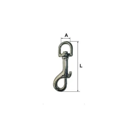 Carabina Breloc cu Arc si Inel Rotativ 14X76MM