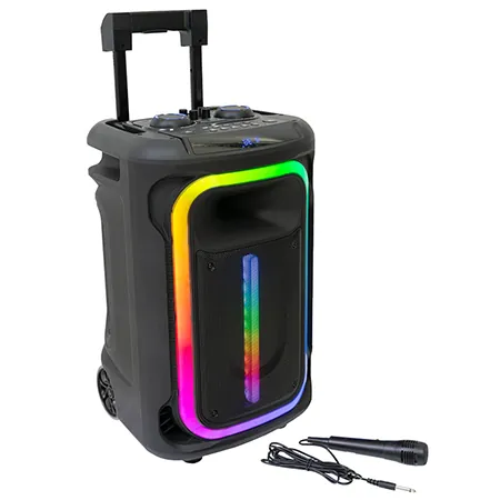 Boxa Portabila cu Efecte LED 12"/30CM cu Tws BT/USB/Aux//Msd