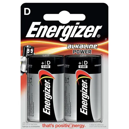 Set 2 Baterii Alcaline Energizer LR20 R20