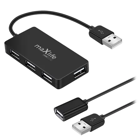 USB Hub 4 USB Cablu 0.15M + Cablu 1.5M