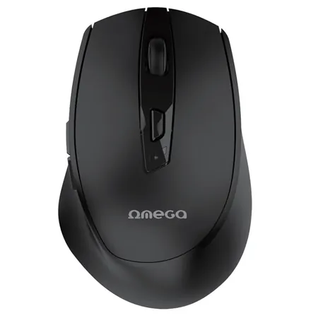 Mouse Wireless Reincarcabil USB-C Negru Omega