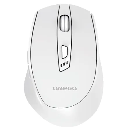 Mouse Wireless Reincarcabil USB-C Alb Omega