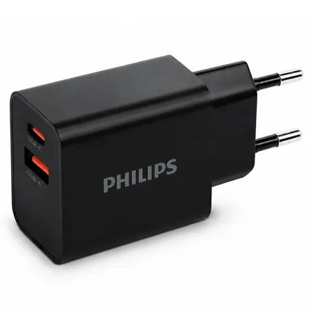 Alimentator Retea USB-A + USB C Pd 20W Philips