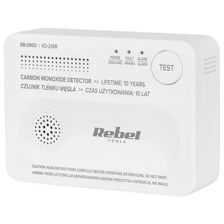 Detector Senzor Monoxid de Carbon Rebel