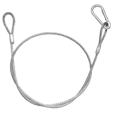 Cablu Otel cu Carabina 87CM/4MM