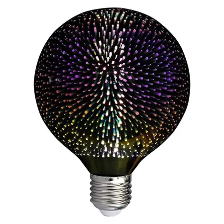 Bec LED G125 E27 3W cu Filament 3000K Alb Cald Model 3D