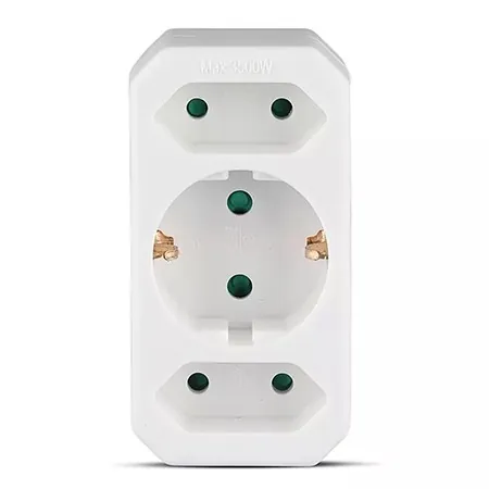 Adaptor 3 Prize 1X16A 2X2.5A Max 3500W