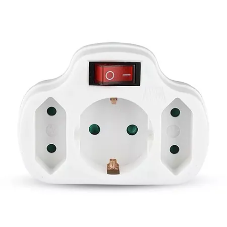 Adaptor 3 Prize cu Intrerupator 3X16A Max 3500W