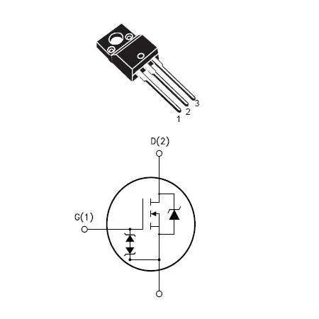 Tranzistor Mos Canal N 400V 9A 0.49 Ohm