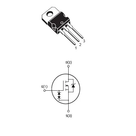 Tranzistor Mosfet de Putere Canal N 600V 1.76OHM 4A