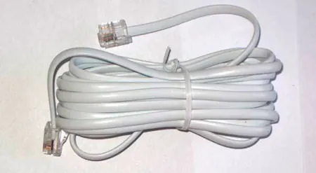 Cablu Telefon Extensie Alb 5M