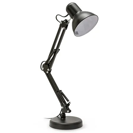 Lampa Birou Soclu E27 Reglabil  - Negru