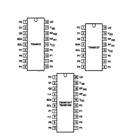 Circuit Pll 1.3GHZ Bidirectional Iic,  TSA5512
