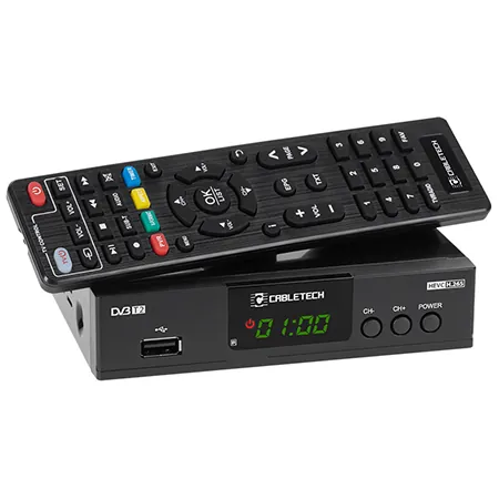 Tuner DVB-T2 H.265 Hevc LAN Cabletech