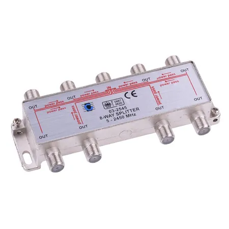 Splitter 8 Cai Power Pass 5-2450 MHZ
