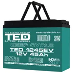 Acumulator Vehicule Electrice Deep Cycle 12V 45AH Ted