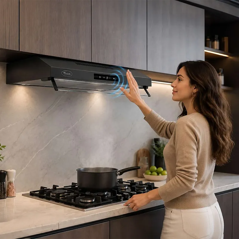 Hota No Touch Biza 400MC/H 60CM Negru Tornado