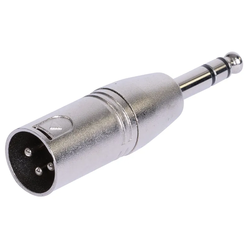 Adaptor XLR Tata - Jack 6.35 Tata Stereo Metal