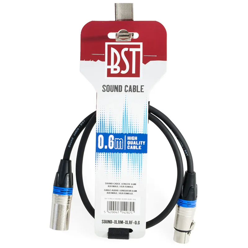 Cablu Profesional XLR Tata - XLR Mama 0.6M