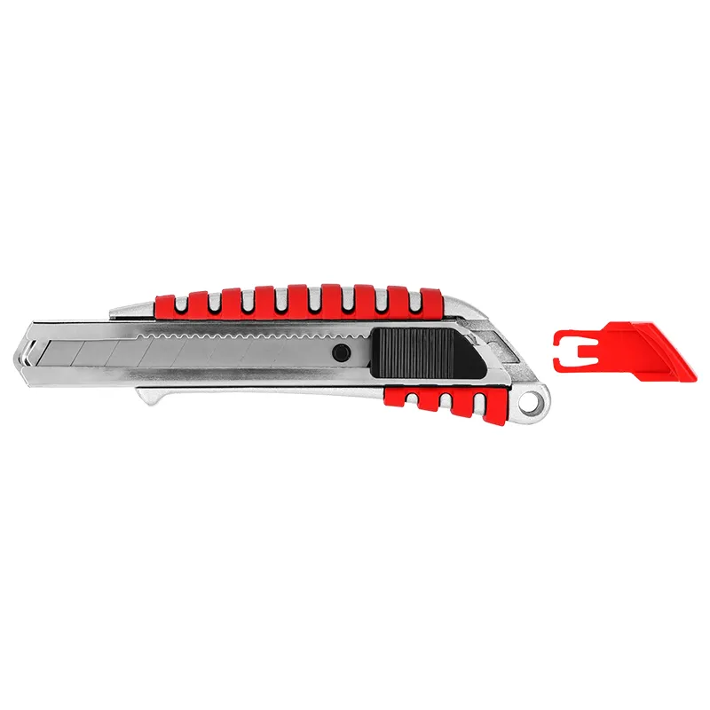 Cutter Aluminiu Cauciucat cu Buton Blocare - 18MM