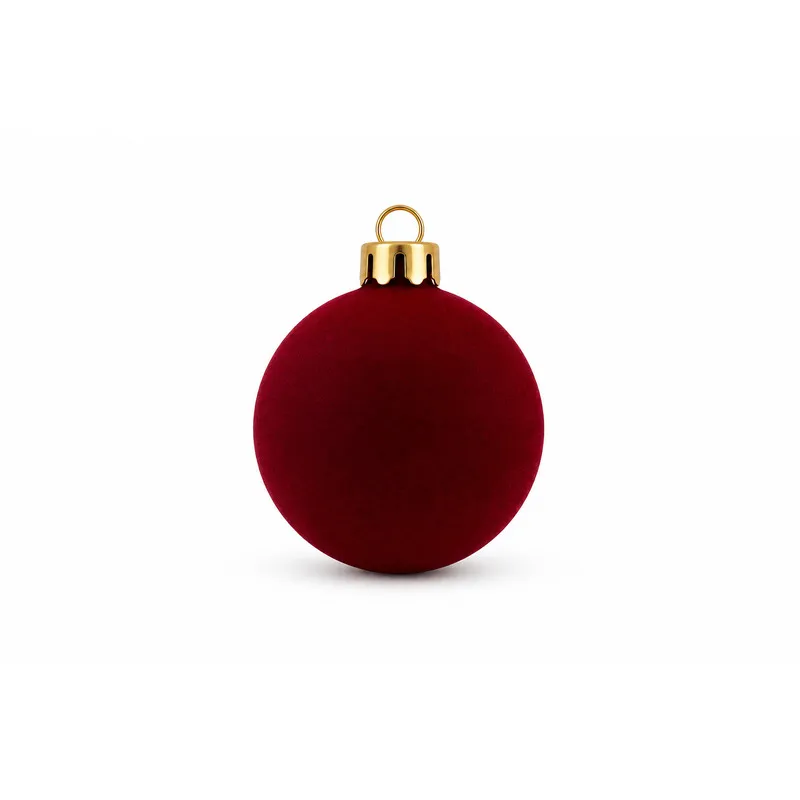 Set Ornamente Lux de Craciun / Visiniu - 12P.