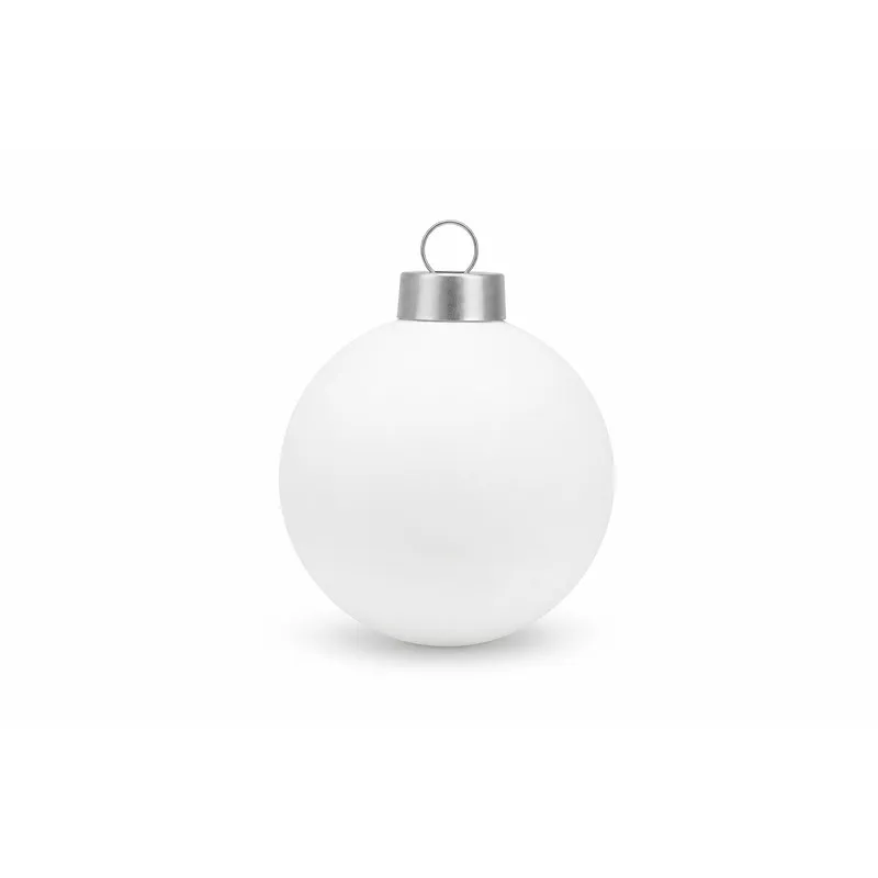 Set Ornamente Lux de Craciun / Alb - 12P.